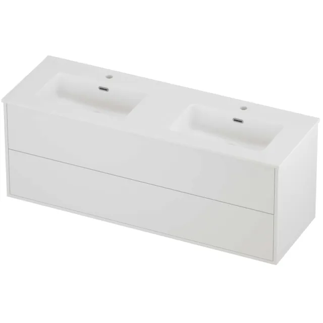 Proline Tribute Badmeubelset Porselein Elegant 2 Laden 140x46x54 cm Mat Wit Mat White