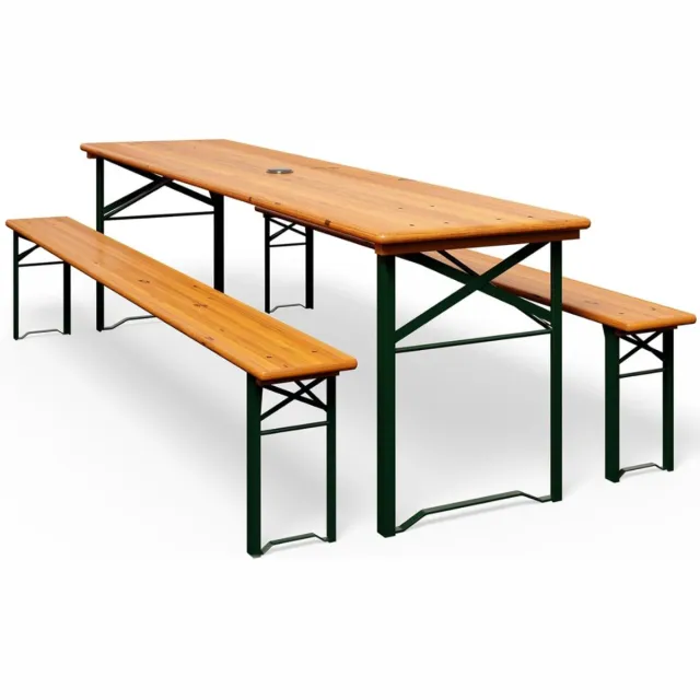 Mmp Biertafel - Biertafels - Biertafelset - 170x46x75cm - Bruin