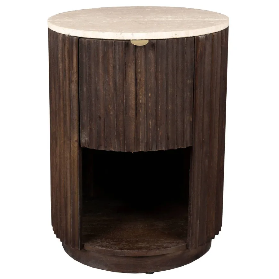Dutchbone Marlow bijzettafel bruin