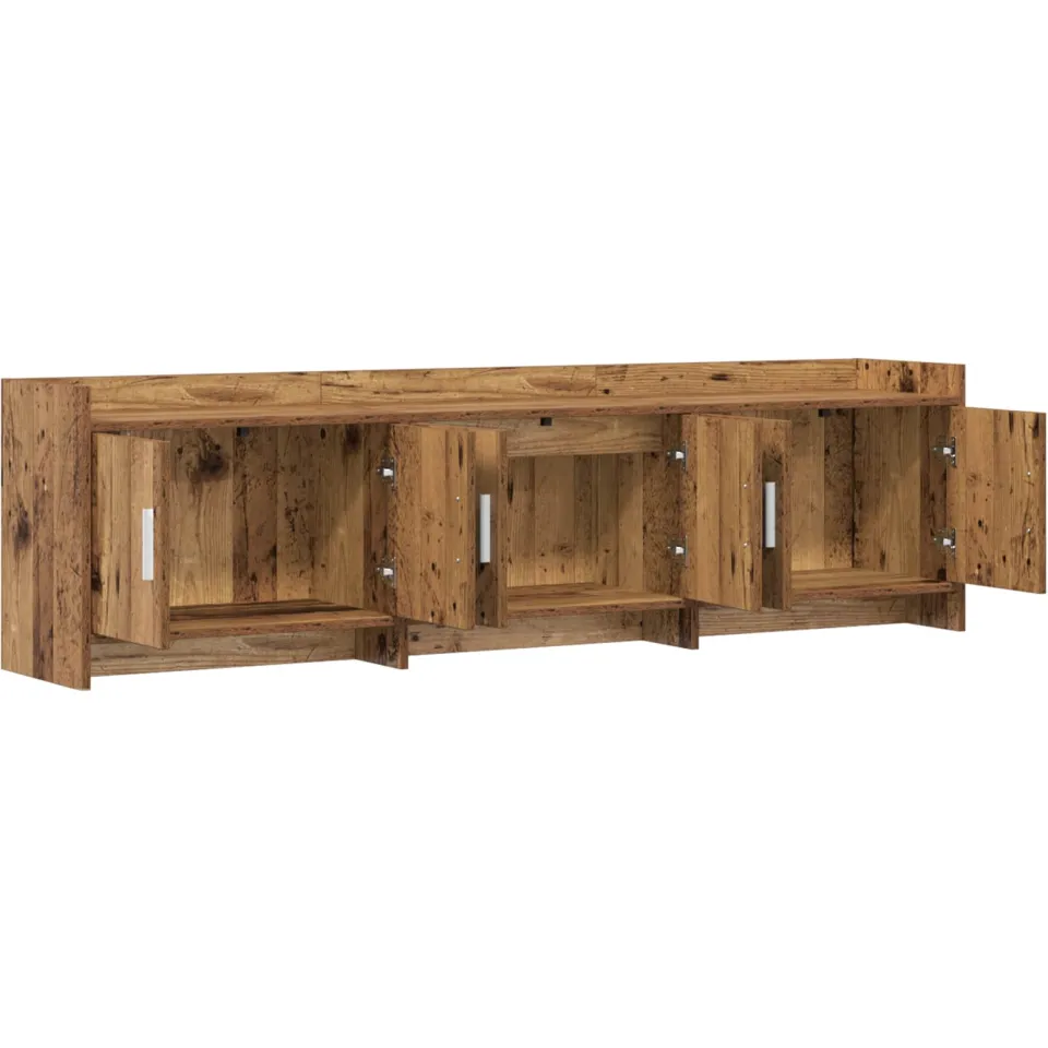vidaXL TV-kast 168 x 33 x 47 cm Oud hout Bewerkt hout bruin, foto 4