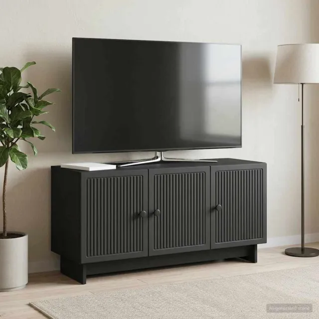 vidaXL TV-kast 99 x 34,5 x 50 cm Zwart Bewerkt hout
