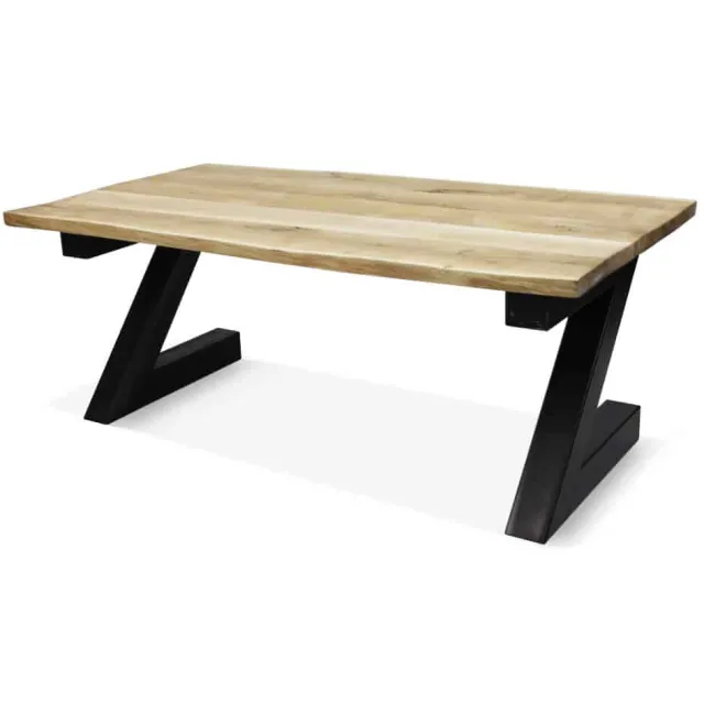 Eikenhouten boomstamtafel Kelford met Z poten