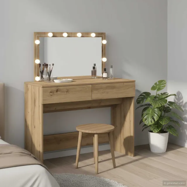 vidaXL Plafondtafel Artisan Eiken 100 x 40 x 120 cm Bewerkt hout Bruin