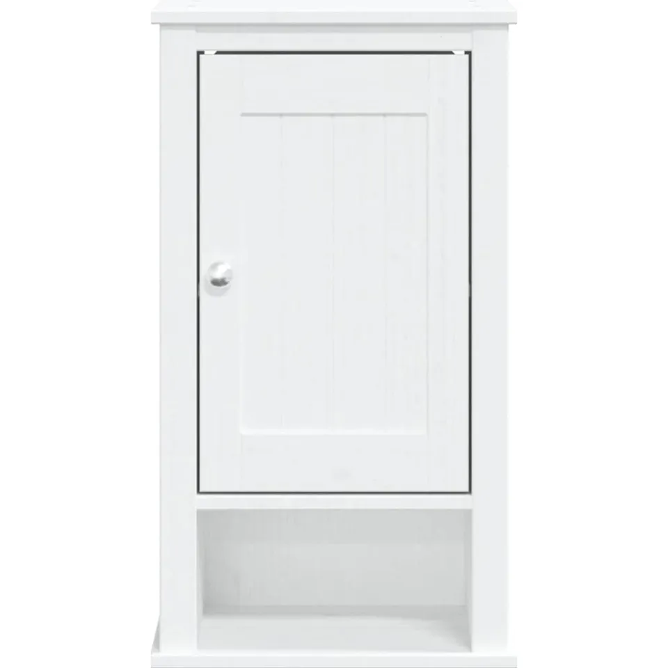 vidaXL Badkamerkast BERG 40x27x71,5 cm massief grenenhout wit, foto 4
