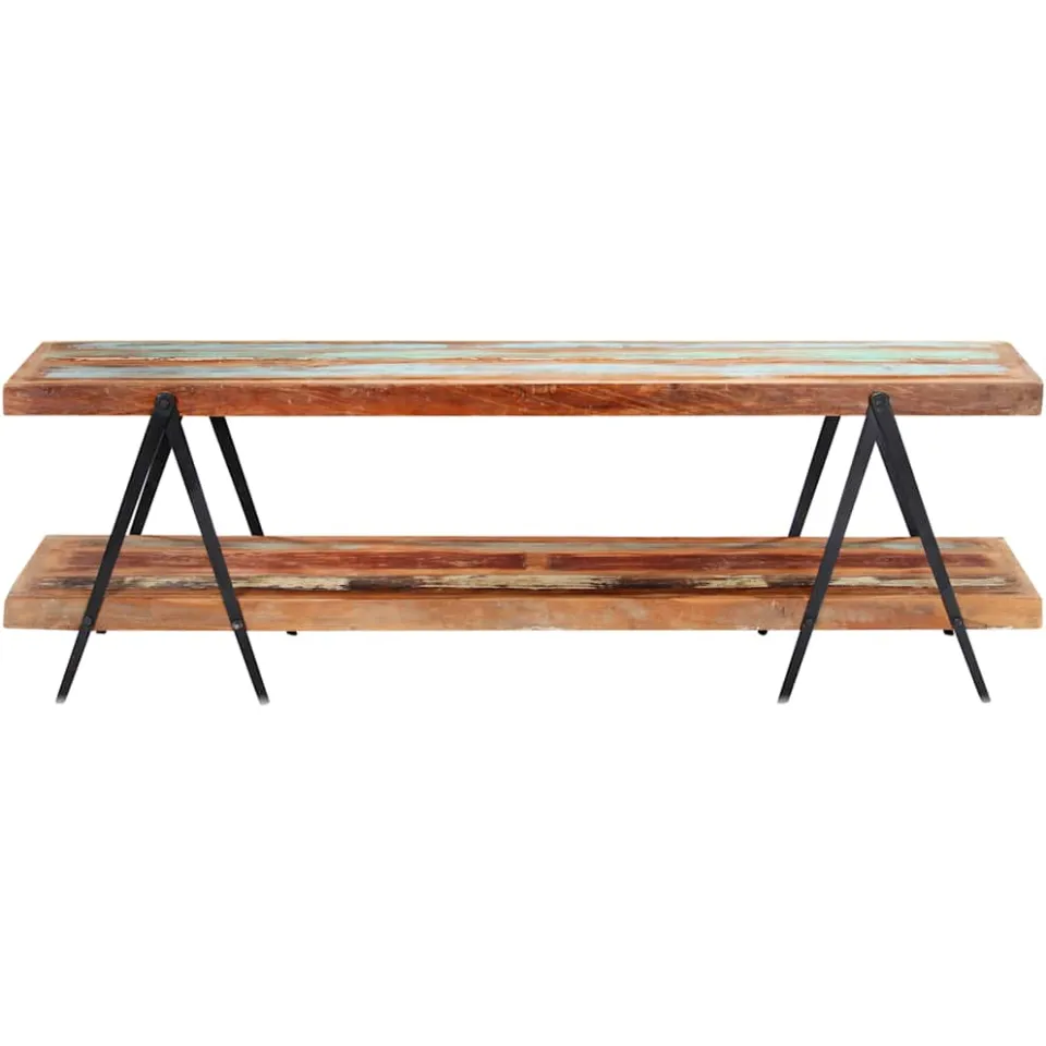 vidaXL Tv-meubel 160x40x50 cm massief gerecycled hout bruin, foto 2