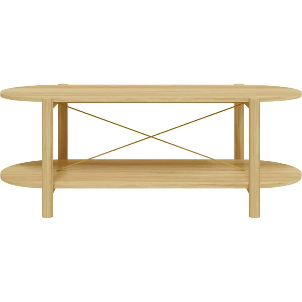 vidaXL Salontafel 110x48x40 cm bewerkt hout bruin, foto 4