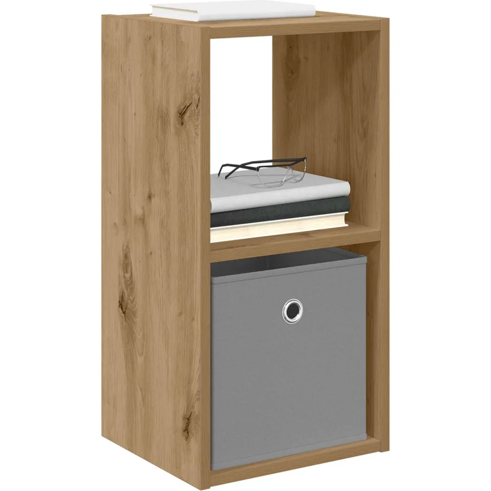 vidaXL Nachtkastje 2 st Artisan Eiken 30,5 x 27 x 59,5 cm Bewerkt hout Bruin