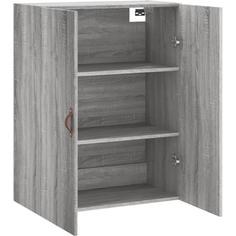 vidaXL Wandkast 69,5x34x90 cm grijs sonoma eikenkleurig, foto 4