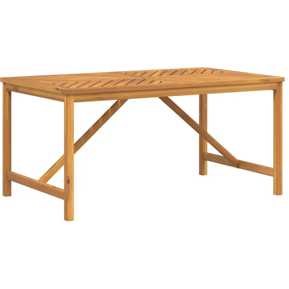 vidaXL Tuintafel 150x90x74 cm massief acaciahout bruin, foto 3