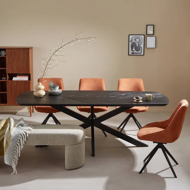 NOUS Living eetkamertafel Robb zwart, foto 2
