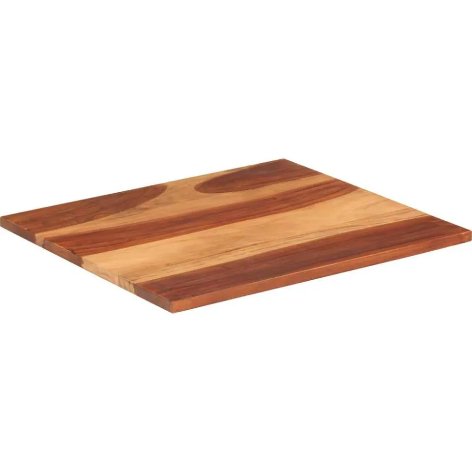 vidaXL Tafelblad 25-27 mm 70x80 cm massief acaciahout Bruin