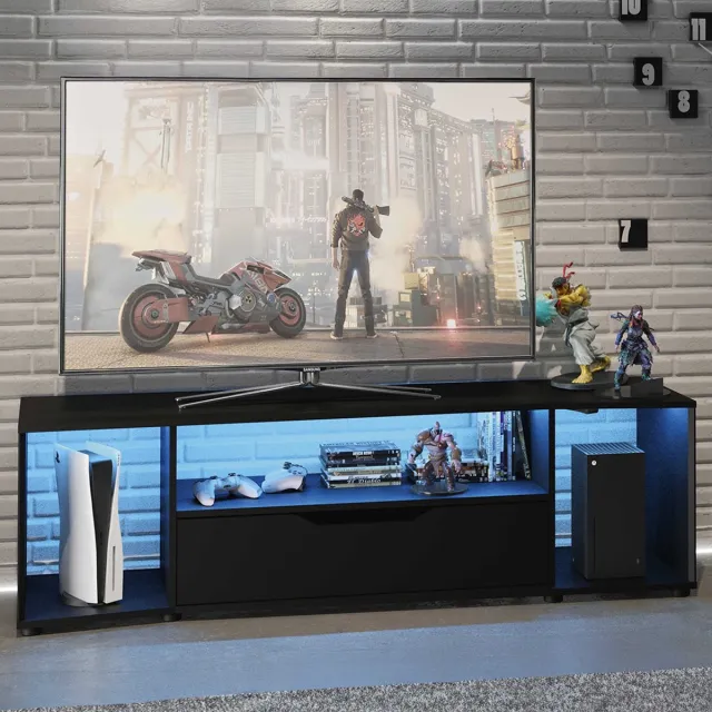 Diagone Tv-meubel Hack | 163 X 45 X 48 Cm | Zwart - Gautier - Diagone - TV-meubel - Zwart - MDF