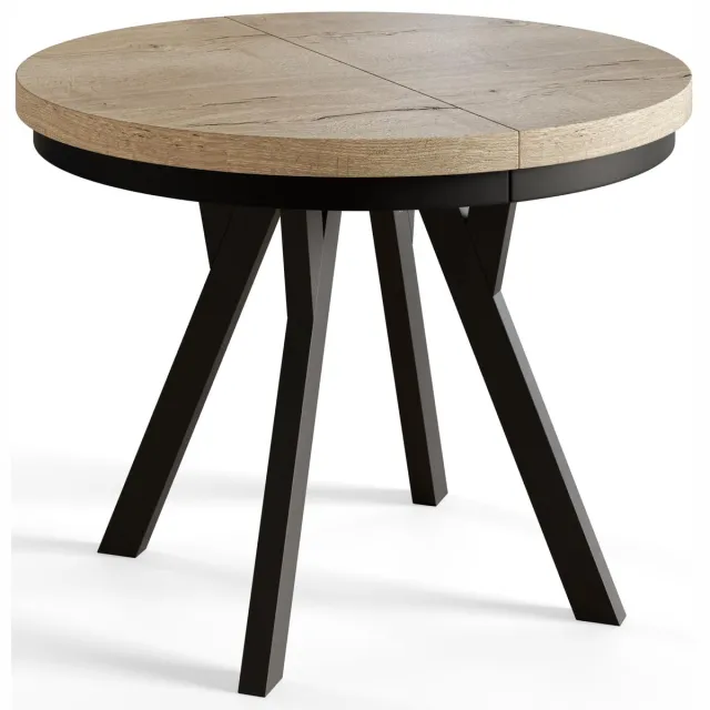 ALPİ Alpi Moebel - Ronde Tafel Uitschuifbare 90-190 cm - Halifax