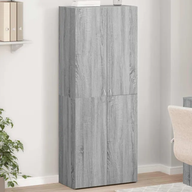 vidaXL Archiefkast 60x32x153 cm bewerkt hout grijs sonoma eikenkleurig