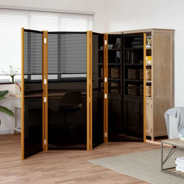 vidaXL Kamerscherm met 4 panelen 280x180 cm zwart, foto 2