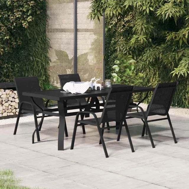 vidaXL 5-delige Tuinset zwart, foto 2