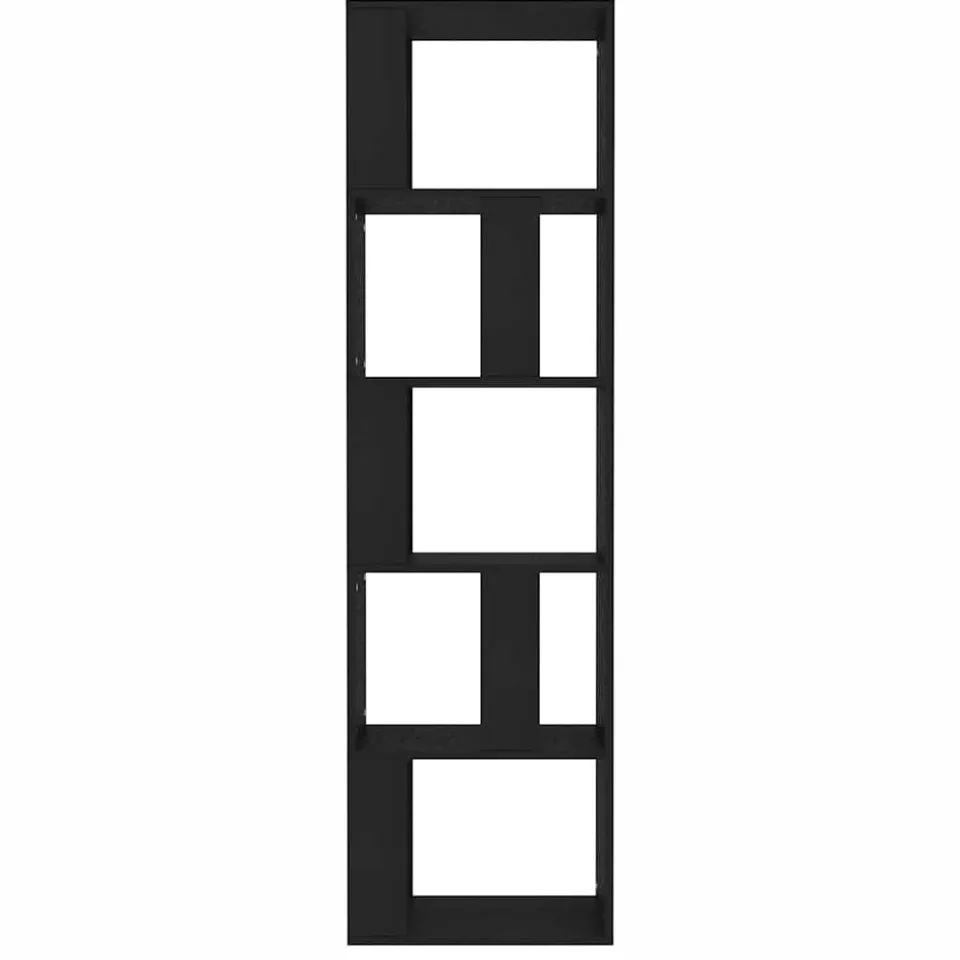 vidaXL Boekenkast/kamerscherm 45x24x159 cm bewerkt hout zwart, foto 4