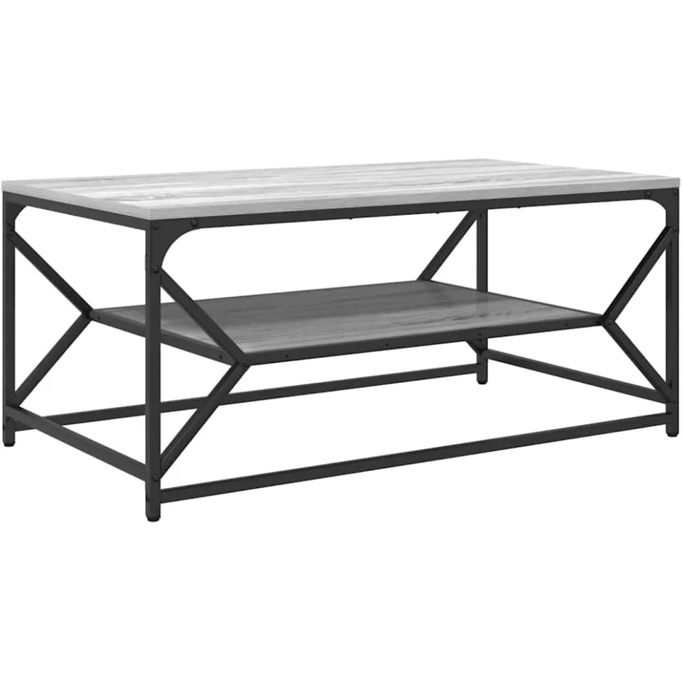 vidaXL Salontafel Grijs Sonoma 90 x 50 x 40 cm