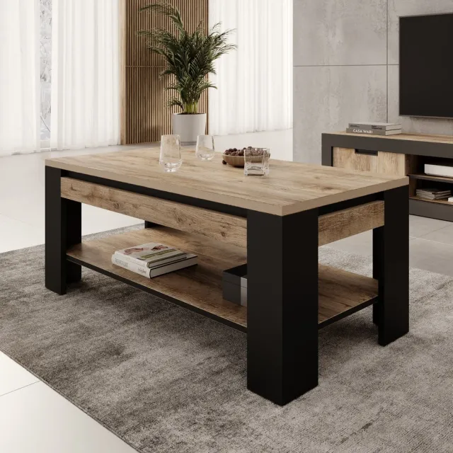 MEUBELLA Salontafel Trinidad - Eiken - 120 cm Bruin