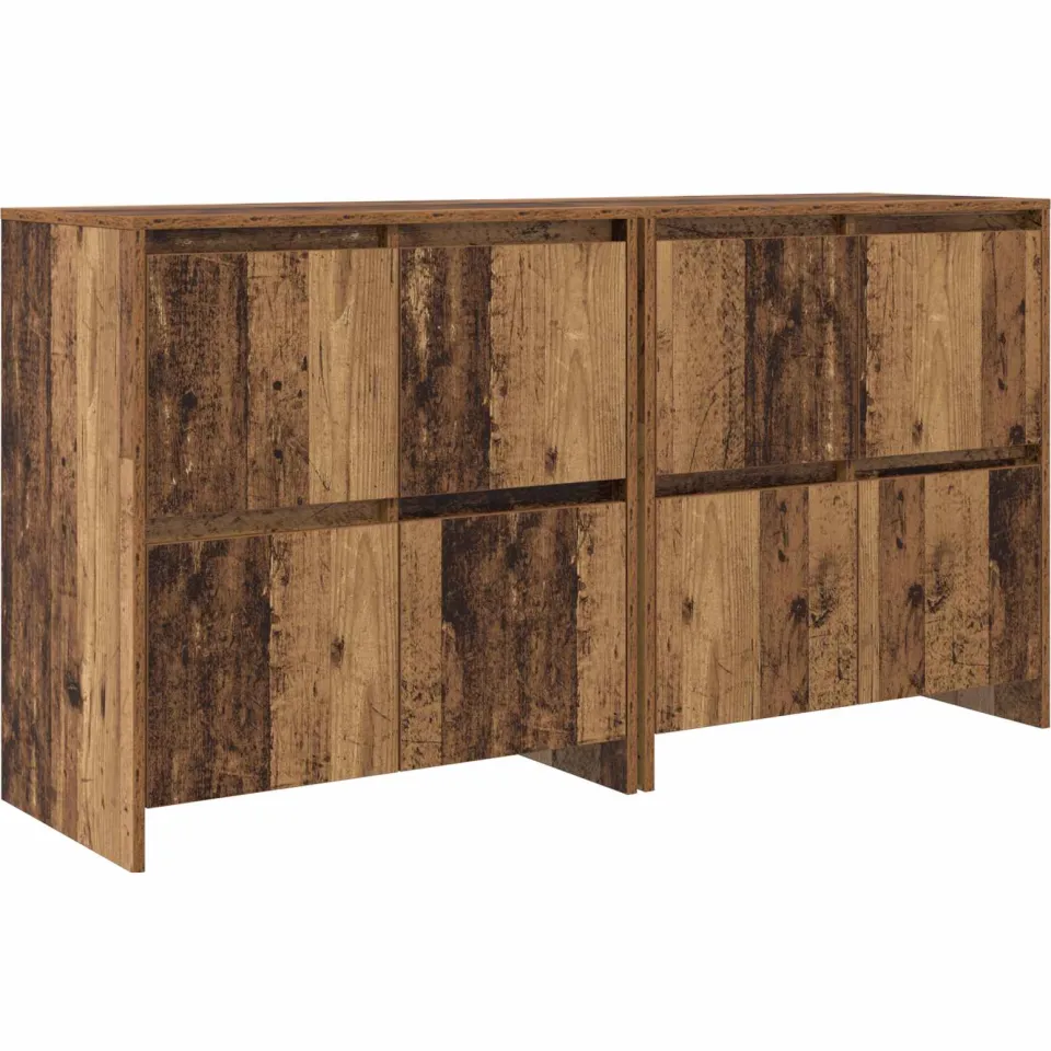 vidaXL Dressoirs 2 st Oud hout 70 x 41 x 75 cm Bewerkt hout bruin, foto 3
