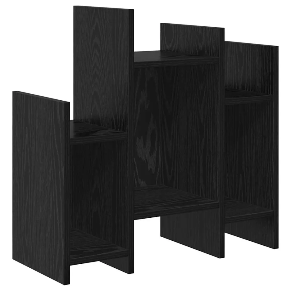 vidaXL Bijzetkast Zwart Eiken 60 x 26 x 60 cm Bewerkt hout, foto 3