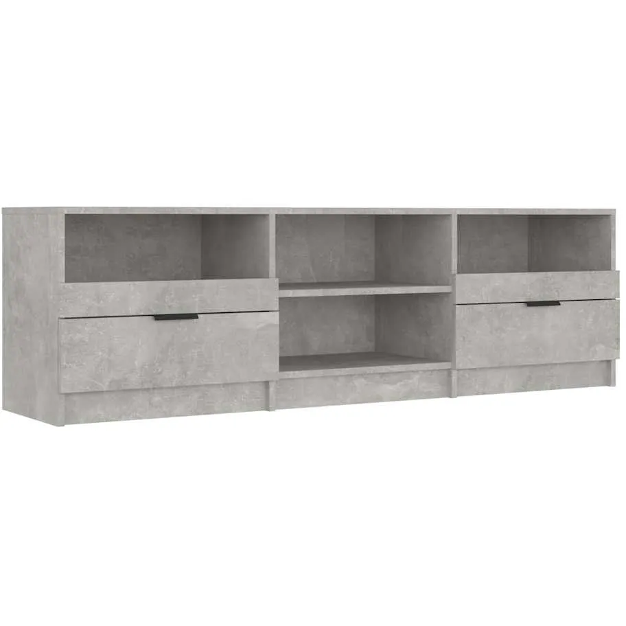 vidaXL Tv-meubel 150x33,5x45 cm bewerkt hout betongrijs