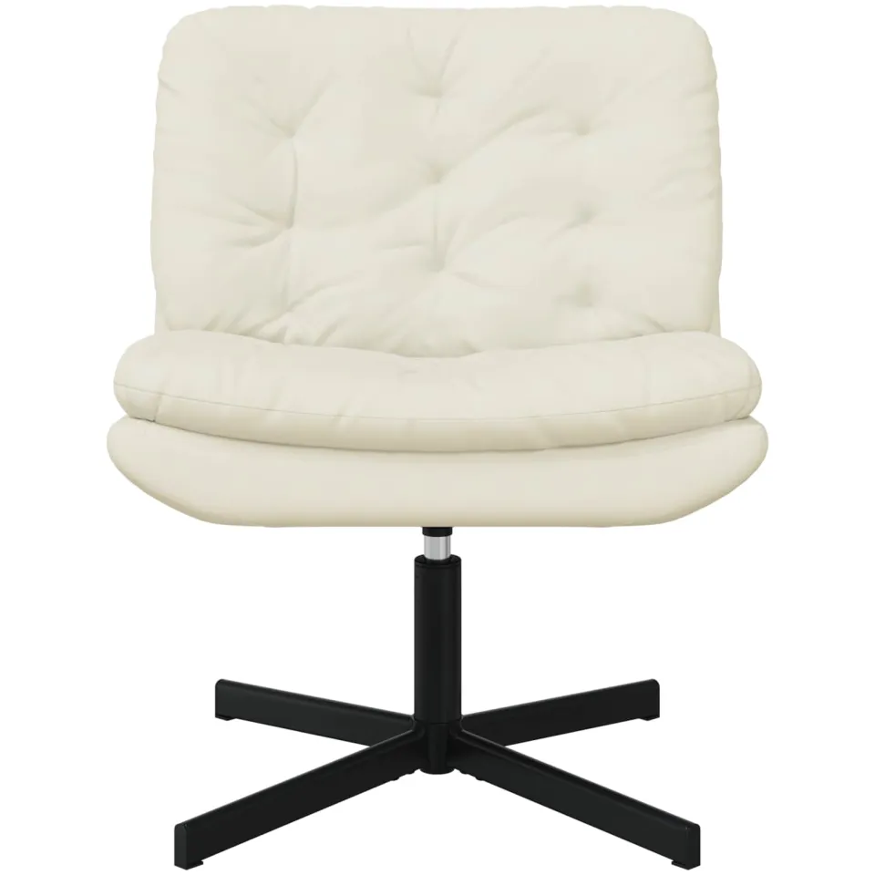vidaXL Draaibare Relaxstoel Crème 63 x 75 x 76 cm Fluweel, foto 2