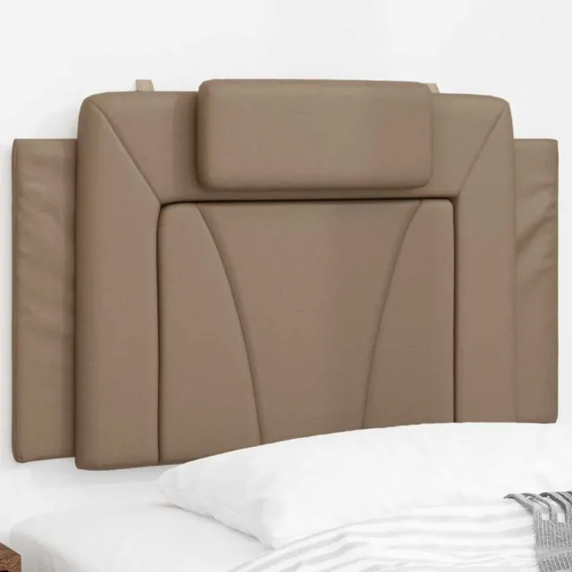 vidaXL Hoofdbordkussen "Viana" 80 cm kunstleer cappuccinokleurig Bruin
