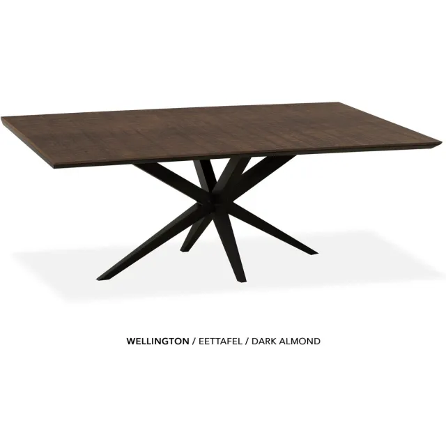 Maxfurn Eettafel | Zeer krasvast | Kleur: Dark almon| Afmeting 190x90cm Dark almond