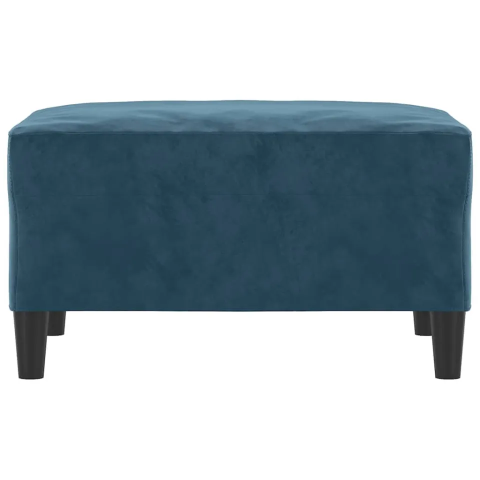 vidaXL Voetenbank 70x55x41 cm fluweel blauw
