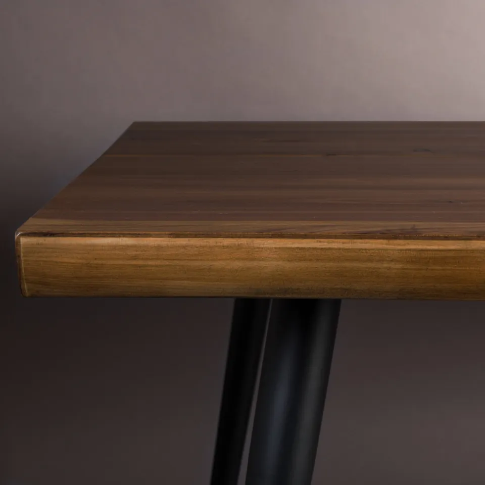 Dutchbone eetkamertafel Alagon (180x90 cm) bruin, foto 8