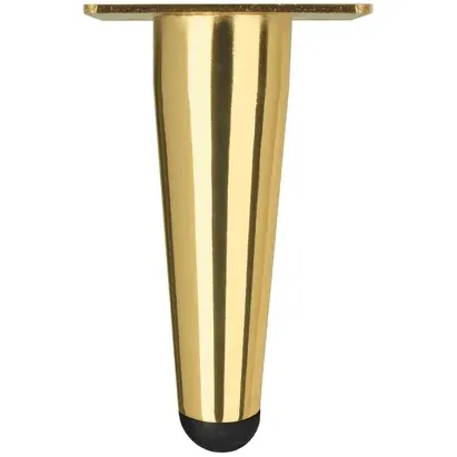 Duraline Tafelpoot Conisch Geborsteld Goud 10cm, foto 2