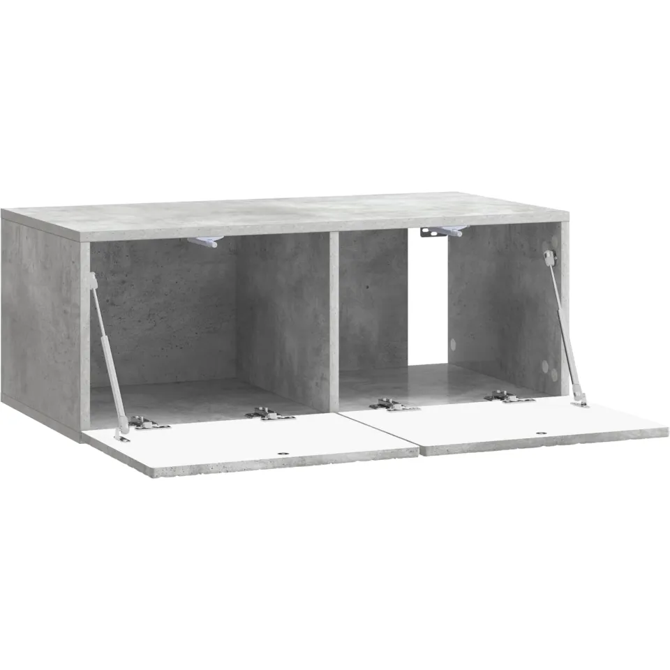 vidaXL Wandbeugel TV-kast 78,5 x 41 x 30 cm Betongrijs Bewerkt hout grijs, foto 4