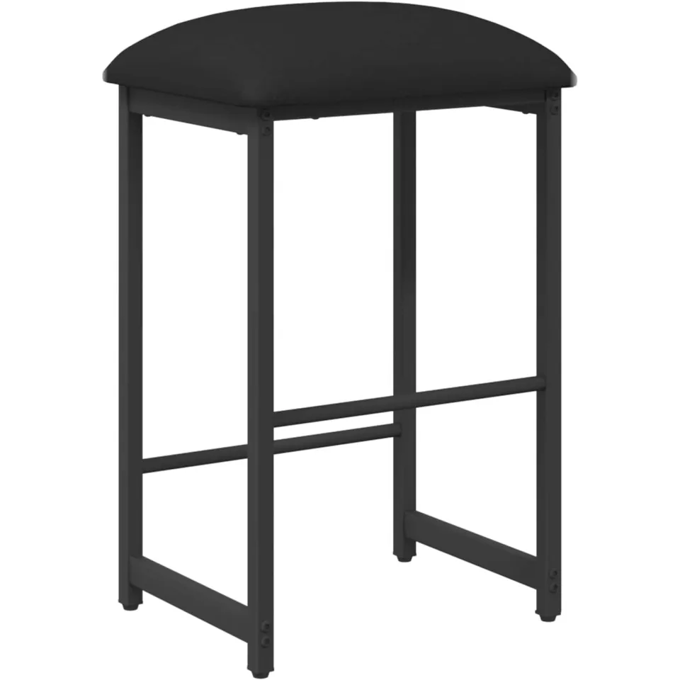 vidaXL Barkruk Zwart 40 x 32 x 74 cm Bewerkt hout