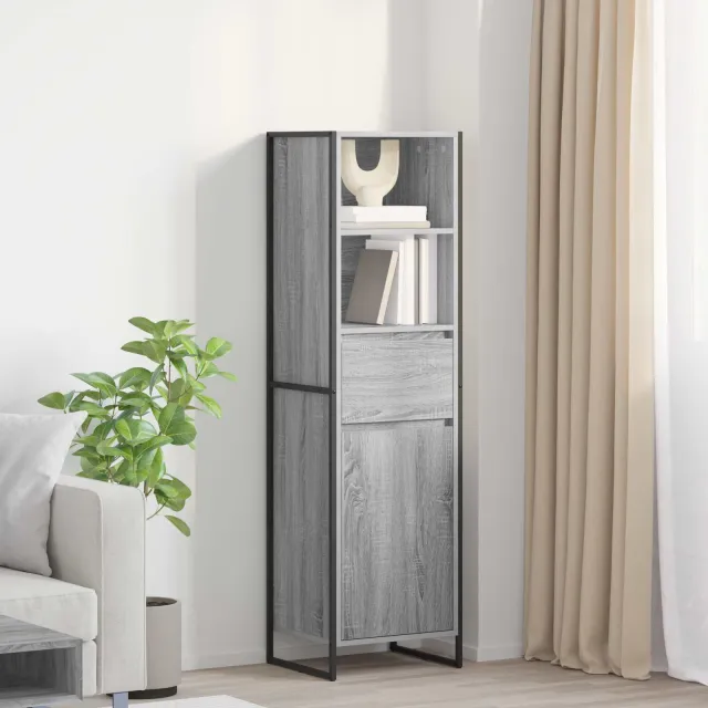 vidaXL Boekenkast Grijs Sonoma 43 x 36 x 150.5 cm Bewerkt hout, foto 2