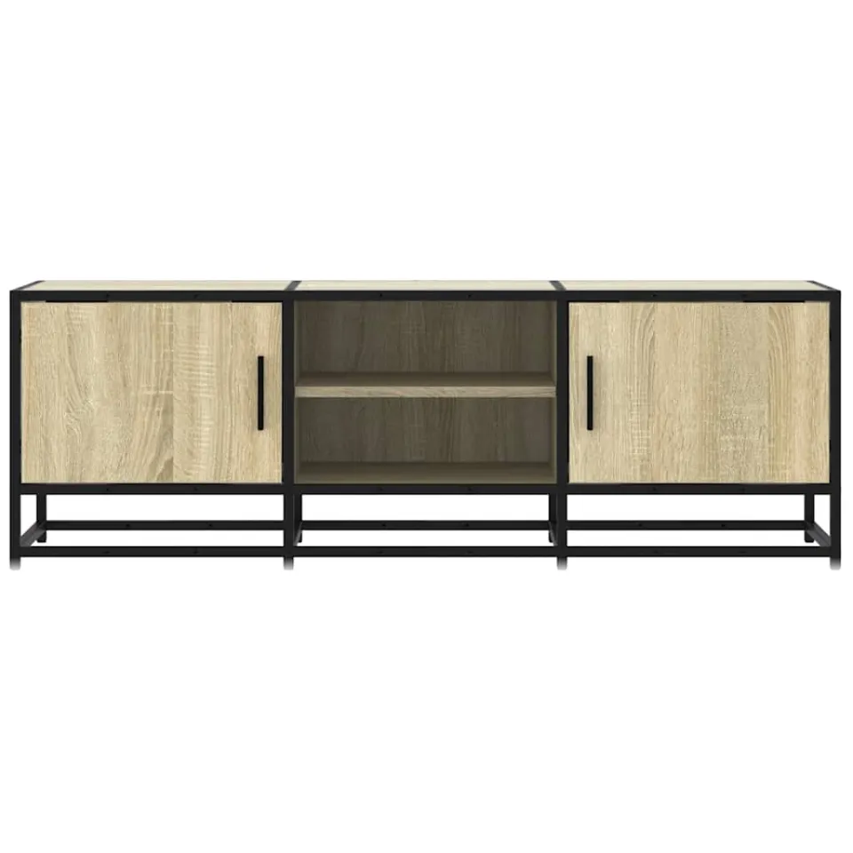vidaXL Tv-meubel 120x35x41 cm bewerkt hout metaal sonoma eikenkleurig, foto 4