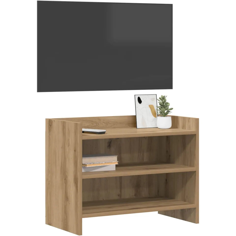 vidaXL TV-kast 60 x 33 x 47 cm Artisanaal eiken Bewerkt hout Bruin