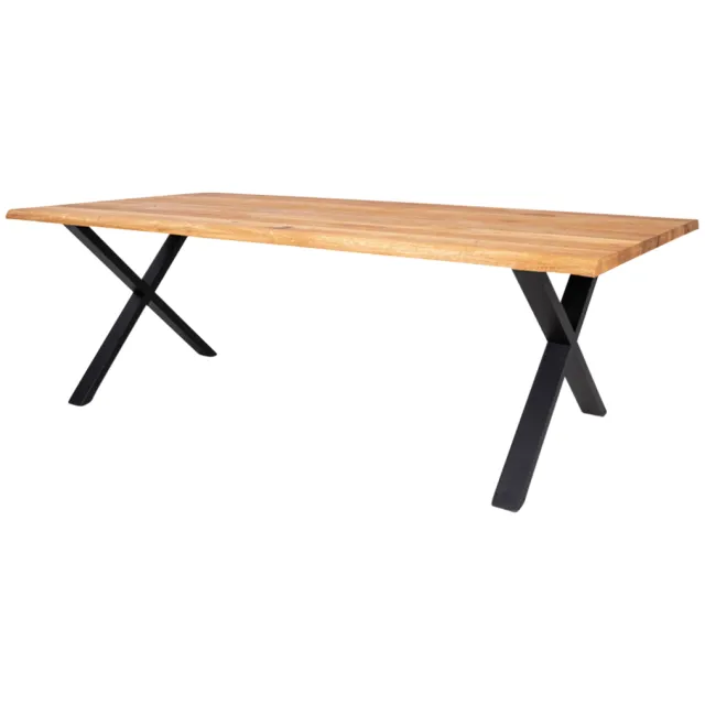 Artichok Fendi eikenhouten eettafel naturel - 240 x 95 cm Bruin