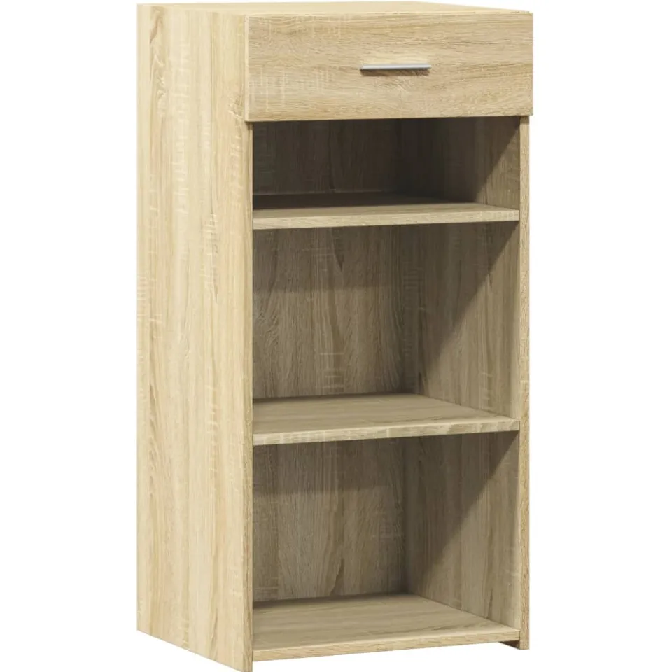 vidaXL Dressoir 45x42,5x93 cm bewerkt hout sonoma eikenkleurig, foto 3