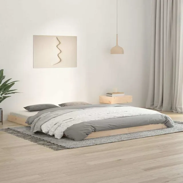 vidaXL Bedframe massief grenenhout 160x200 cm bruin