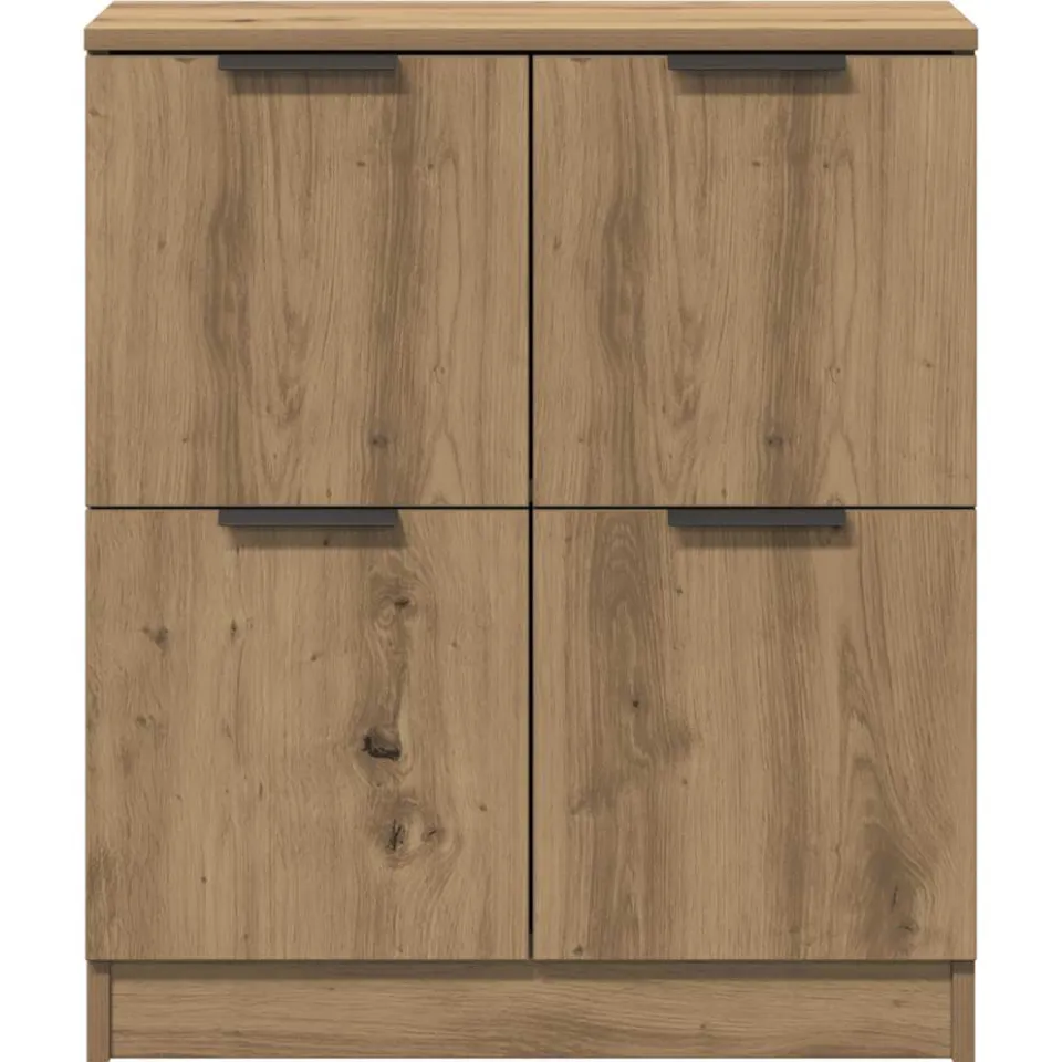 vidaXL Dressoir 60x30x70 cm bewerkt hout artisan eikenkleurig, foto 4