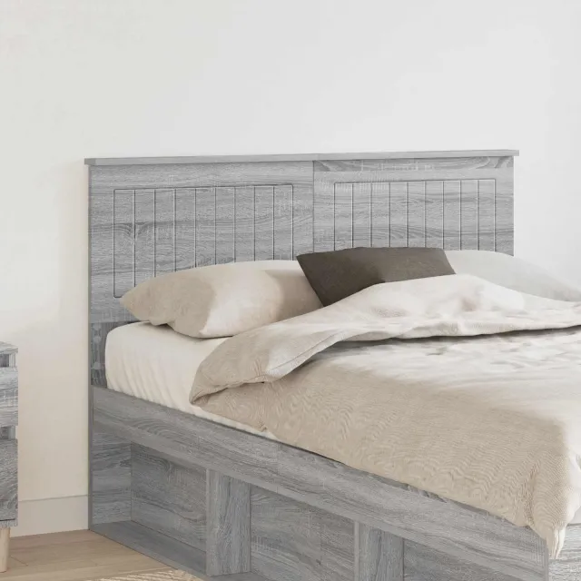 vidaXL Hoofdbord Grijs Sonoma Bewerkt hout