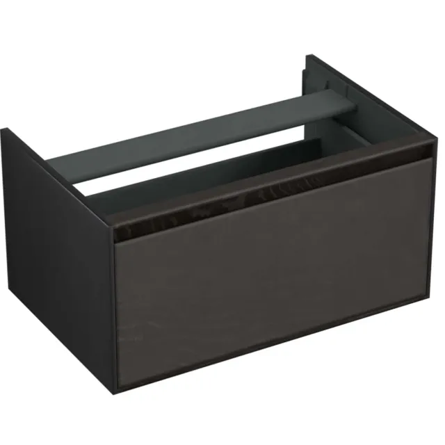 Forzalaqua Onderkast Forzalaqua Reno 80x51x40 Cm 1 La Softclose Eiken Black Oiled Zwart