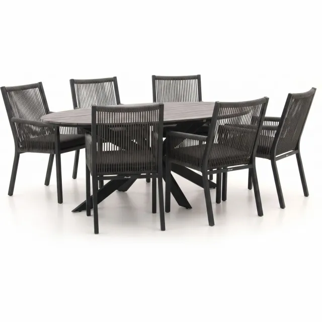 Manifesto Furniture Manifesto Rivola/Fidenza ovaal 220cm dining tuinset 7-delig