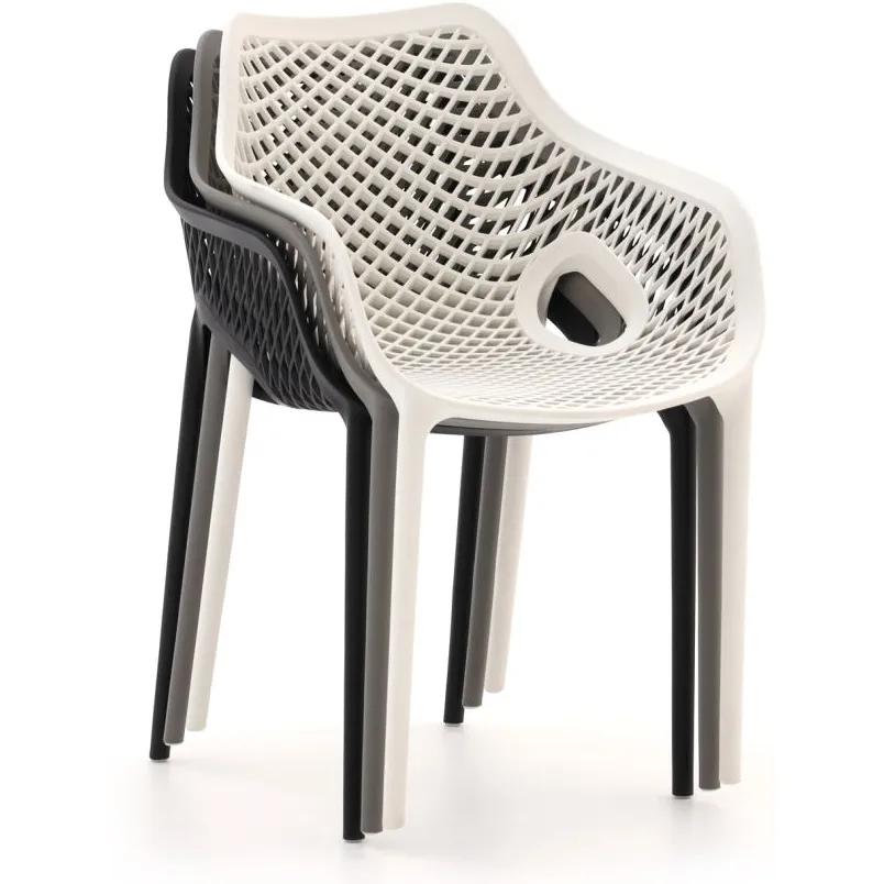 Forza Furniture Forza Ripi dining tuinstoel stapelbaar wit, foto 5