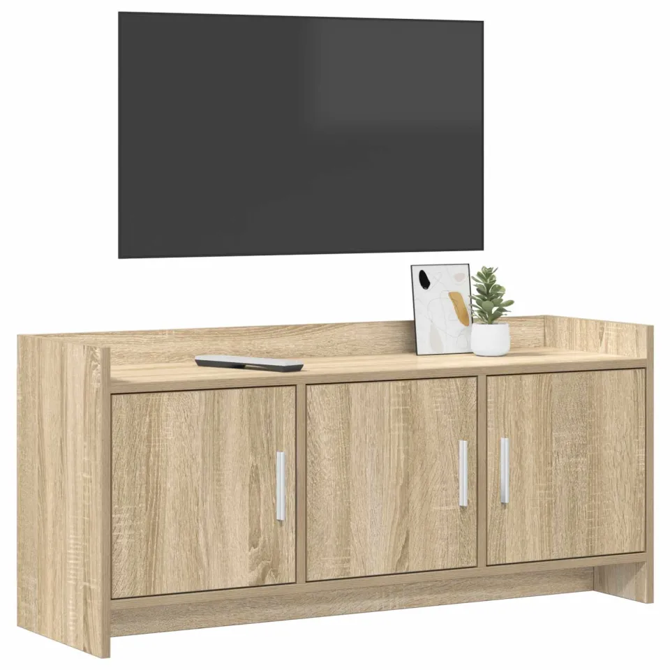 vidaXL TV-kast 102 x 33 x 47 cm Sonoma Eiken Bewerkt hout Bruin