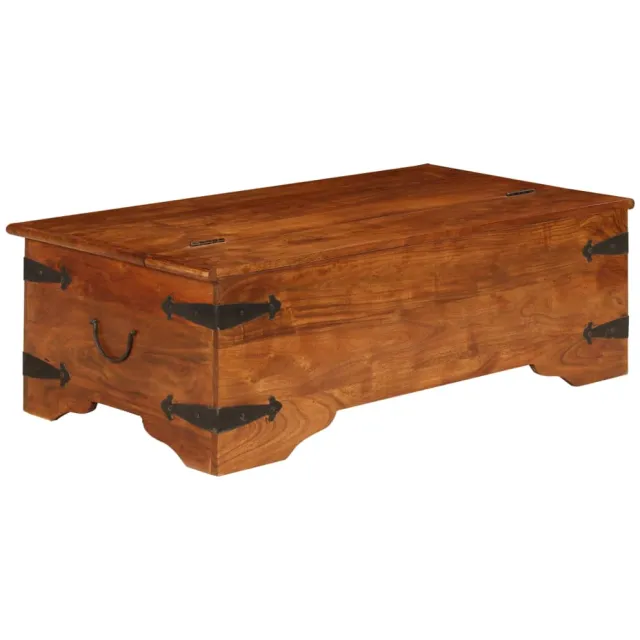 vidaXL Salontafel 110x55x35 cm massief acaciahout met honingafwerking Bruin