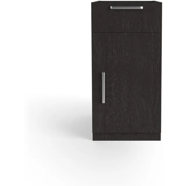 Wasophoogte Keukenkast - Onderkast keuken - Module N2 - 700(D)*450(B)*910(H) mm - Zwart