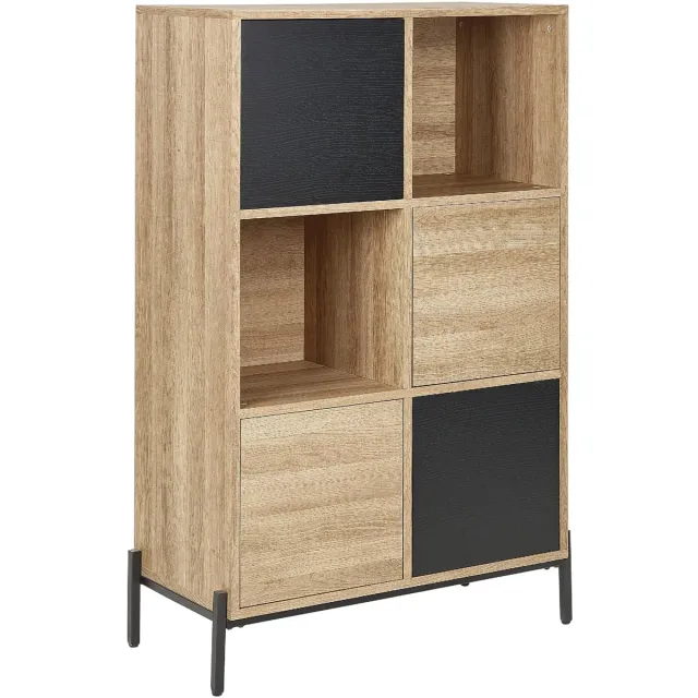 Beliani MOINES - Boekenkast - Lichte houtkleur - MDF Bruin
