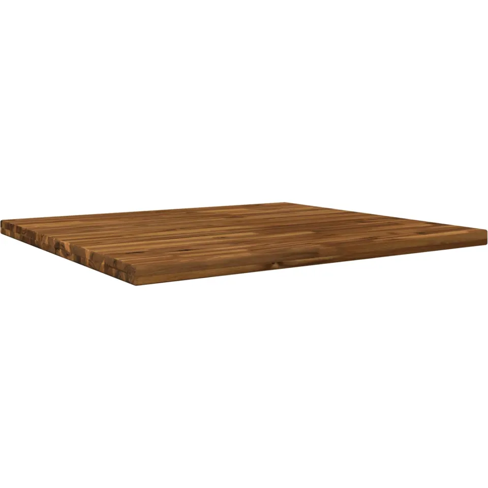 vidaXL Rechthoekig Tafelblad 90 x 80 x 3,2 cm Rechthoekig Bruin